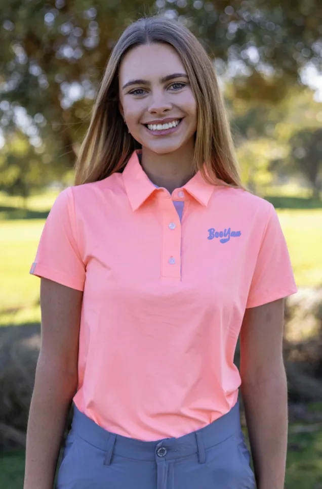 [GL-CORAL-S] Booyaa Ladies Golf Shirt | Coral (S)
