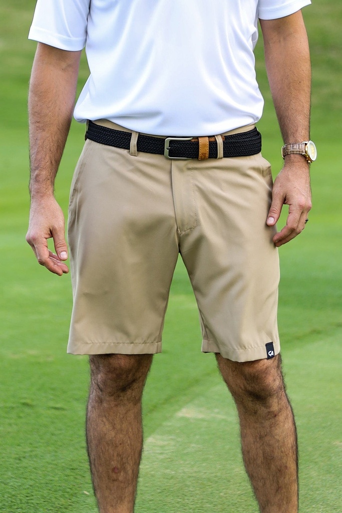 [HOS-3055] Custom Apparel Mens Golf Shorts | Pure motion | Sandstone (30)