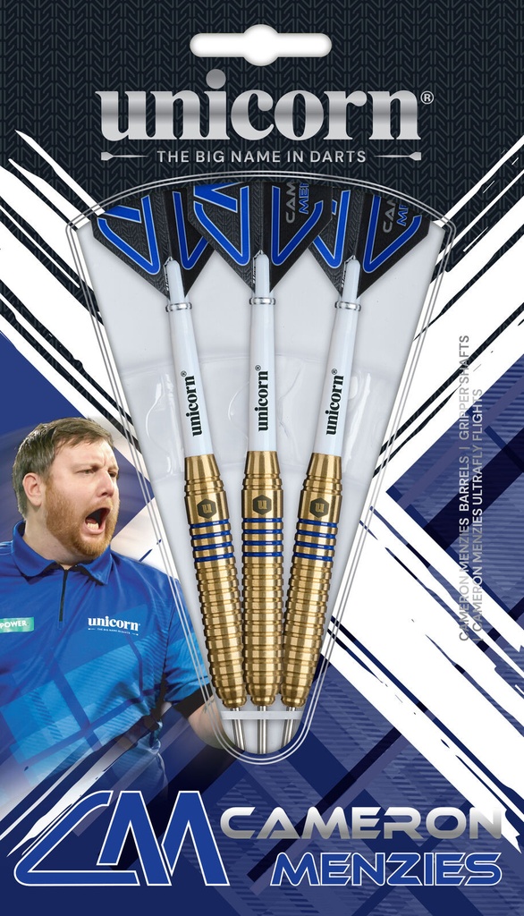 Unicorn Darts_darts | Cameron Menzies Brass Tip Darts | Steel (20g)