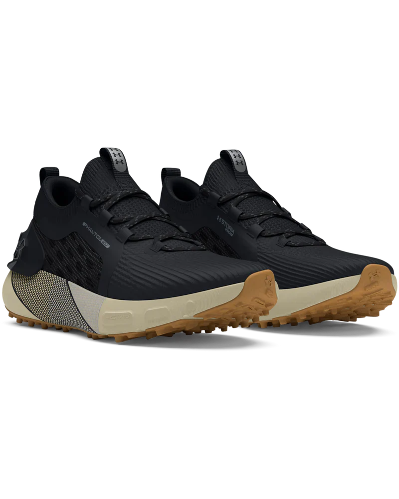 [3027485001965] Under Armour Mens Golf Shoes | Phantom | Black-Beige (UK6.5)