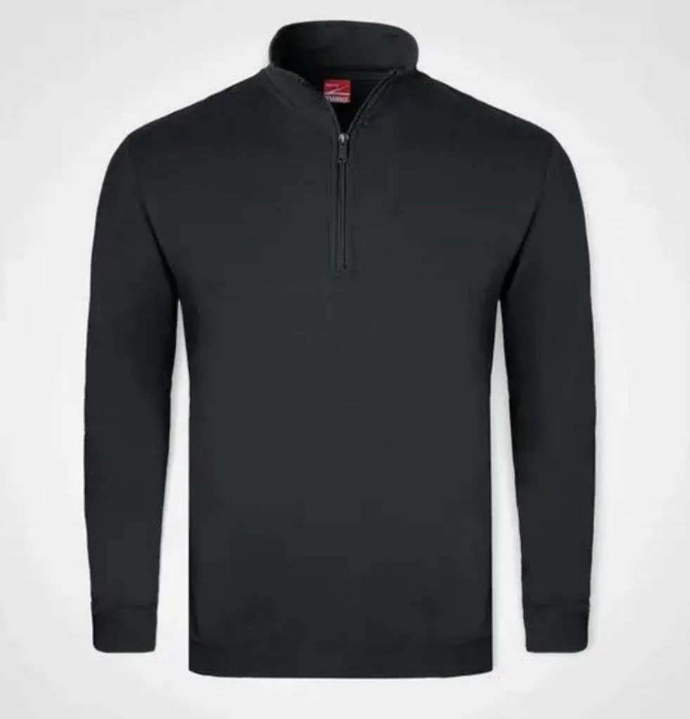Custom Apparel Mens Jersey | Stay Warm | 1/4 Zip | Electric Black