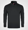Custom Apparel Mens Jersey | Stay Warm | 1/4 Zip | Electric Black