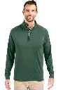 Cutter and Buck Mens Golf Pullover | Adapt Eco | Quarter Zip | Army Green