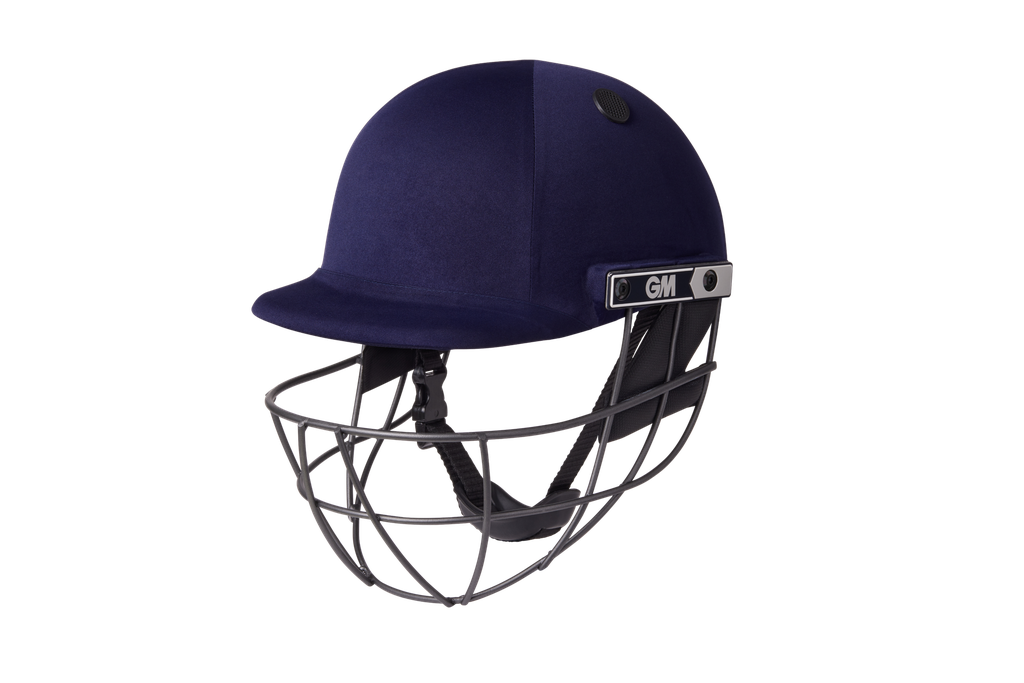 GM Junior Cricket Helmet | Maestro Neck Protector | Navy