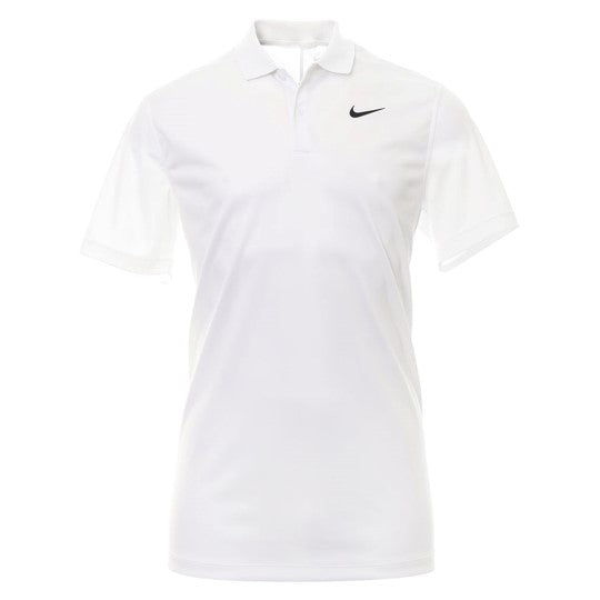 [DH0822100S] Nike Mens Golf Shirt | Dri-fit Victory | White (S)