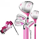 PGM Junior Set with Stand Bag | Right Hand | Red/Pink/Yellow