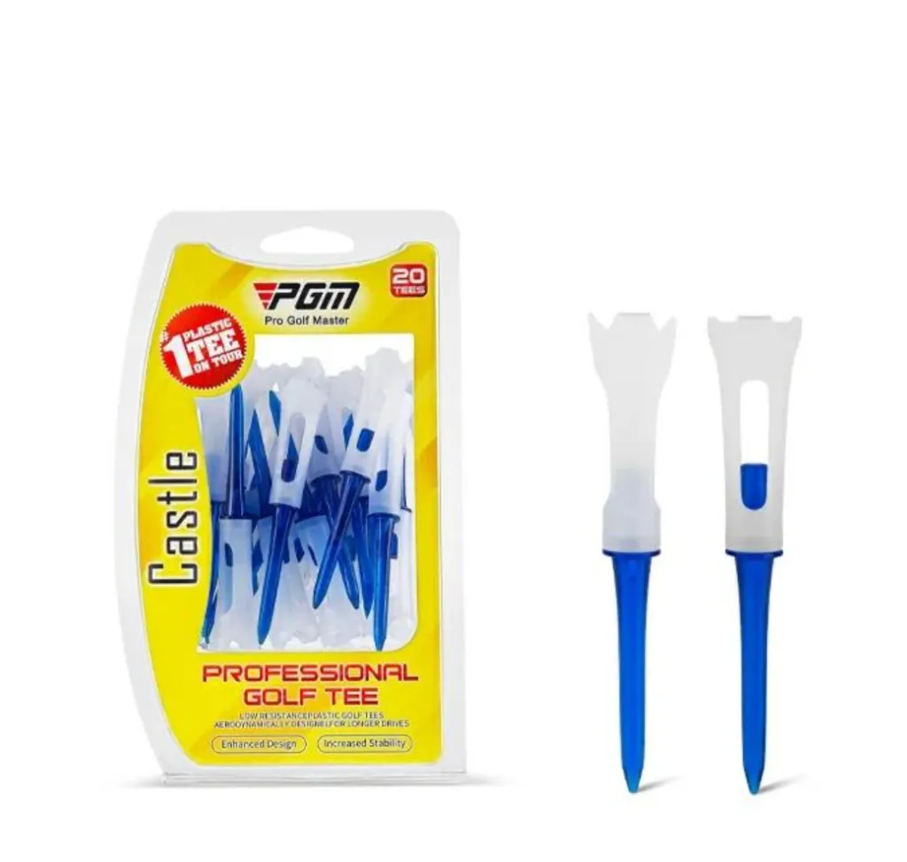 PGM Plastic Crown Fixed Tee | 83mm | Blue-White