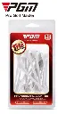 PGM Plastic Crown Tees | White | 83mm