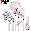 PGM Ladies 4 Club Set with Sunday Bag | Graphite | Pink