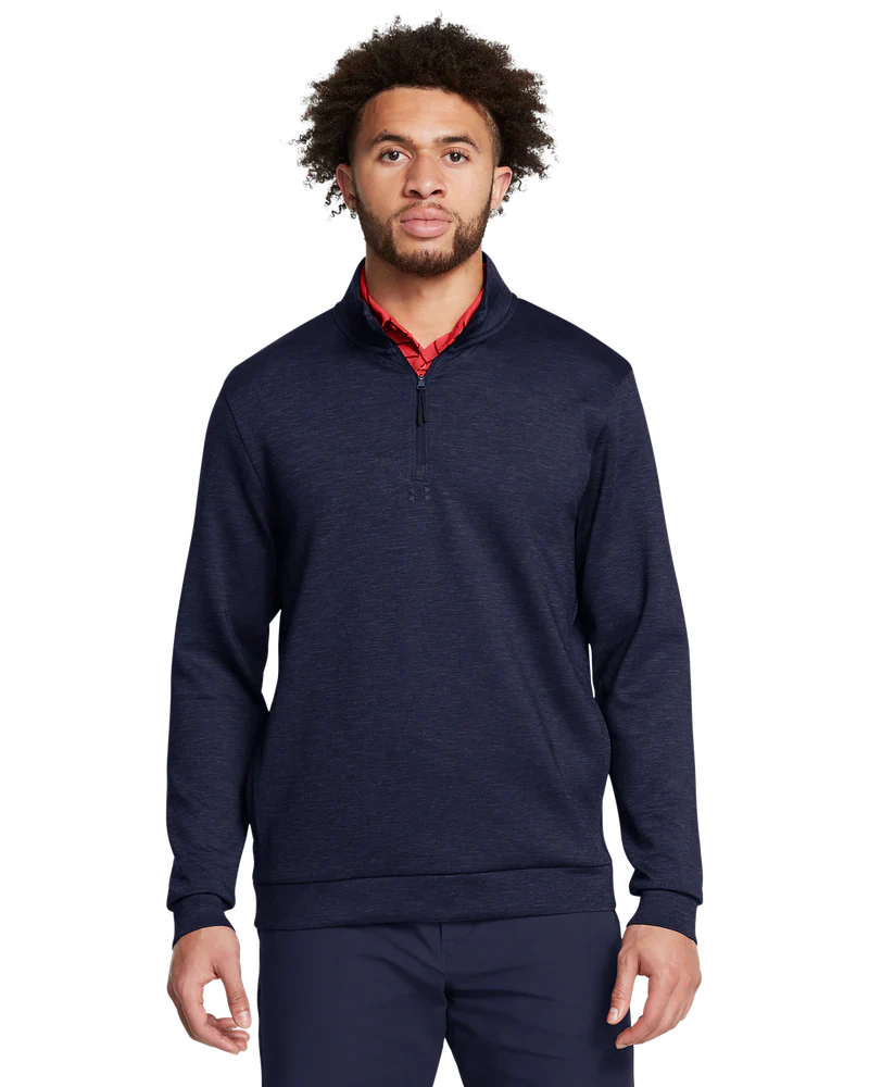 [1387124-410-SM] Under Armour Mens Golf Midlayer  | Drive (Midnight Navy, S)