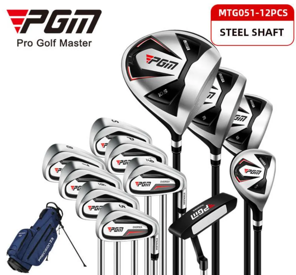 PGM Golf Clubs With Sunday Bag | 6 - SW with Putter | Steele Shaft