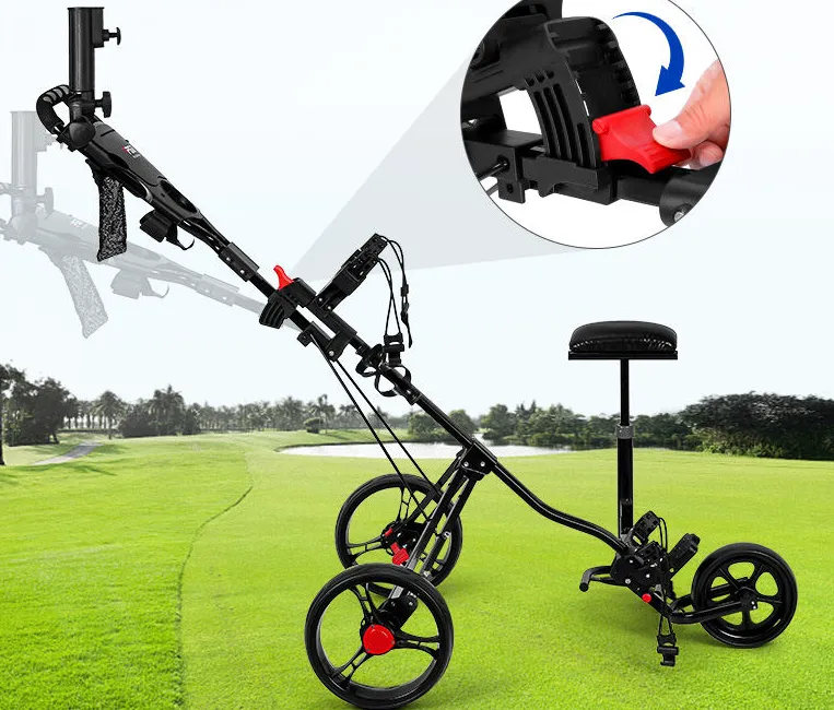 PGM Multifunctional Golf Folding Trolley