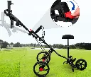 PGM Multifunctional Golf Folding Trolley