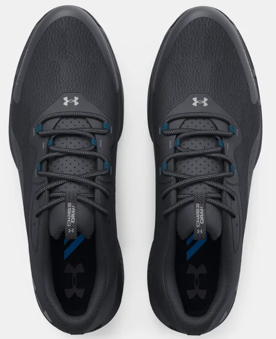 Under Armour Mens Golf Shoes | Charged Draw 2 Wide | Black-Black