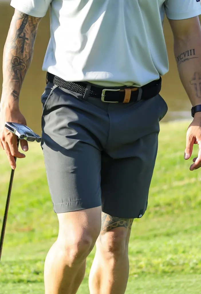 [HOS-3146] Custom Apparel Mens Golf Shorts | Pure Motion | Shadow Grey (30)