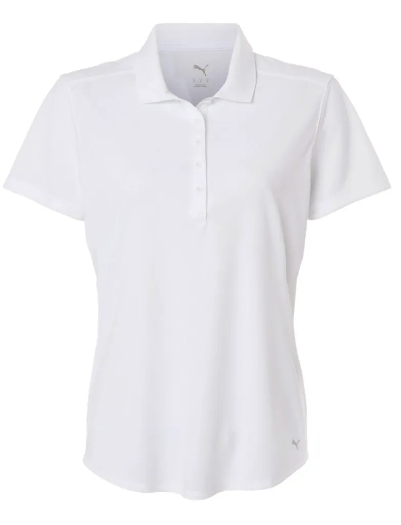 [69055302-S] Puma Womens Golf Shirt | MSS Pounce  | Polo 2.0 | White (S)
