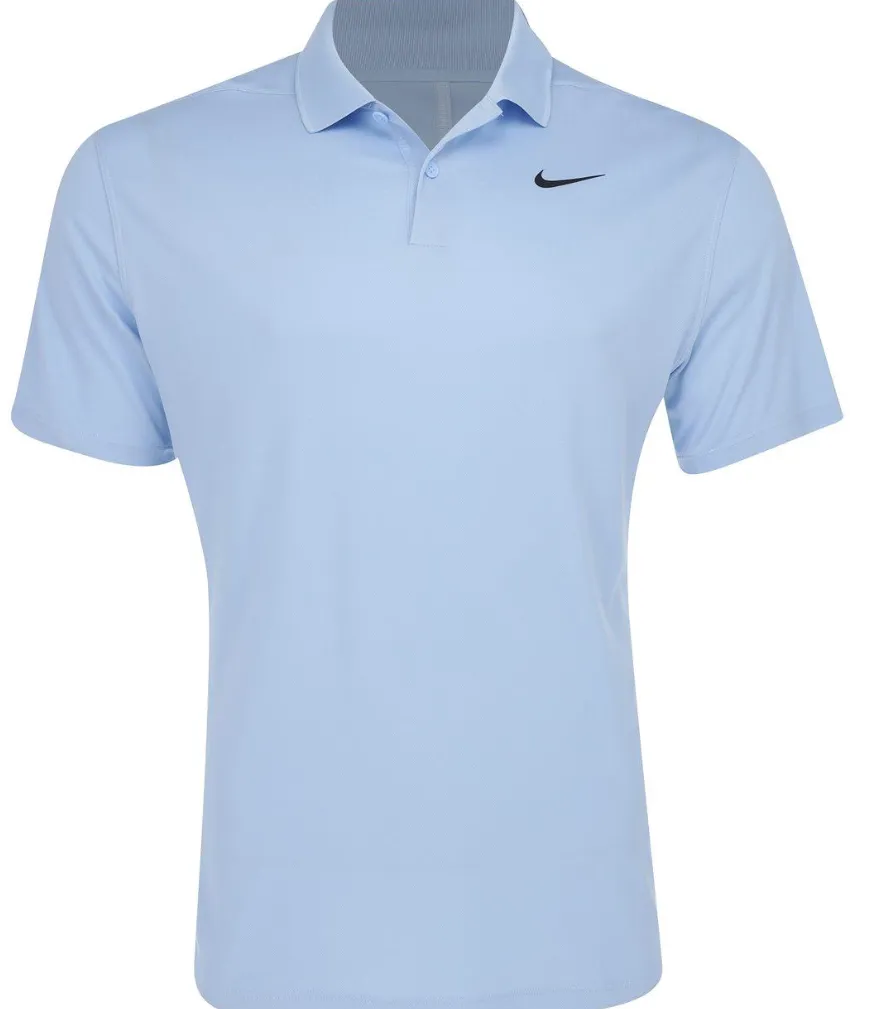 Nike Mens Golf Shirt | Dri-fit Velocity | Psychic Blue-Black