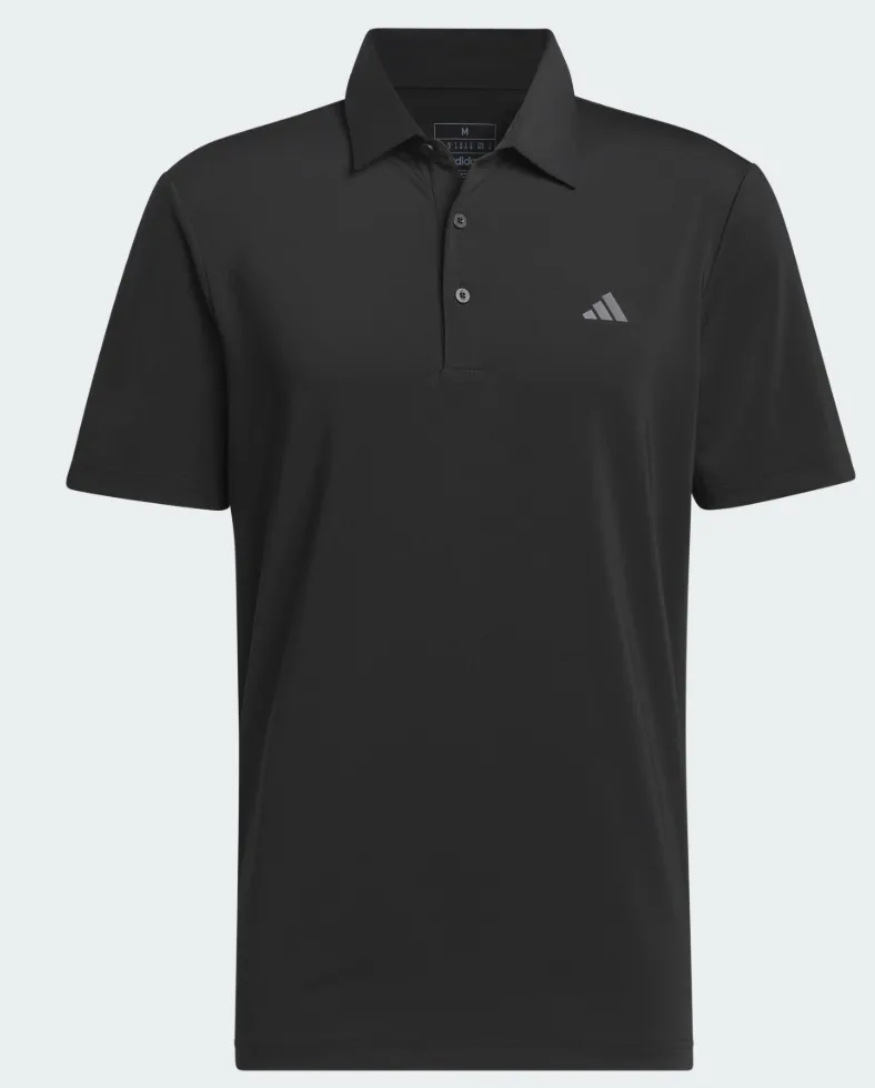 Adidas Mens Golf Shirt | Ultimate 365 Featherweight Polo | Black