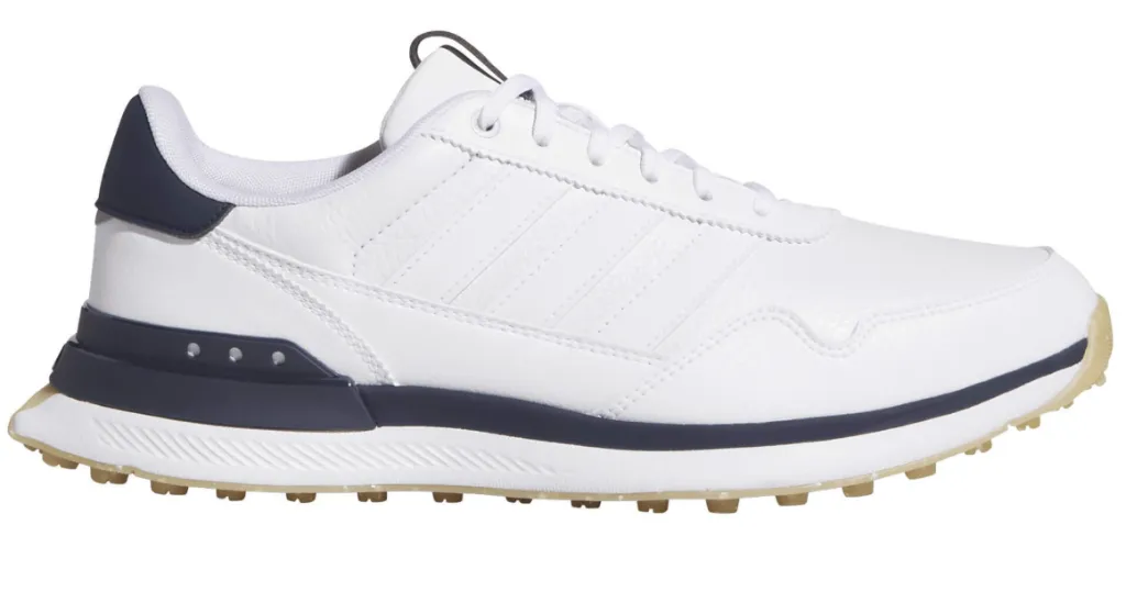 [HQ505475] Adidas Mens Golf Shoes | S2G SL Leather 26 | White-Navy (UK7.5)