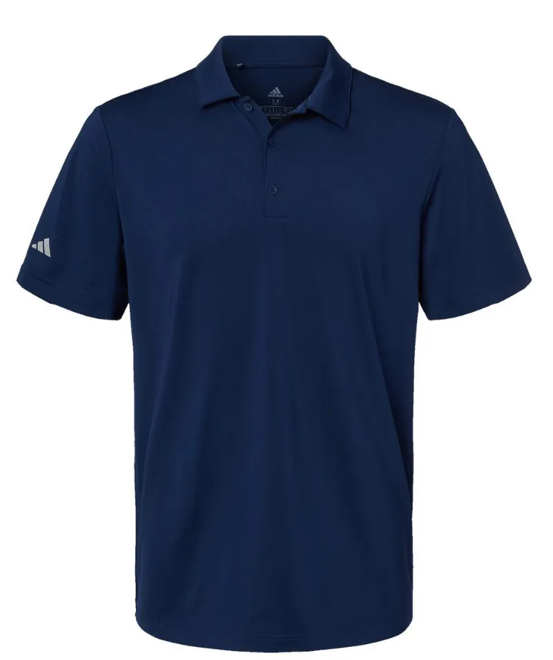 [KU1184S] Adidas Mens Golf Shirt | Ultimate Mesh Beach Print Polo | Navy (S)