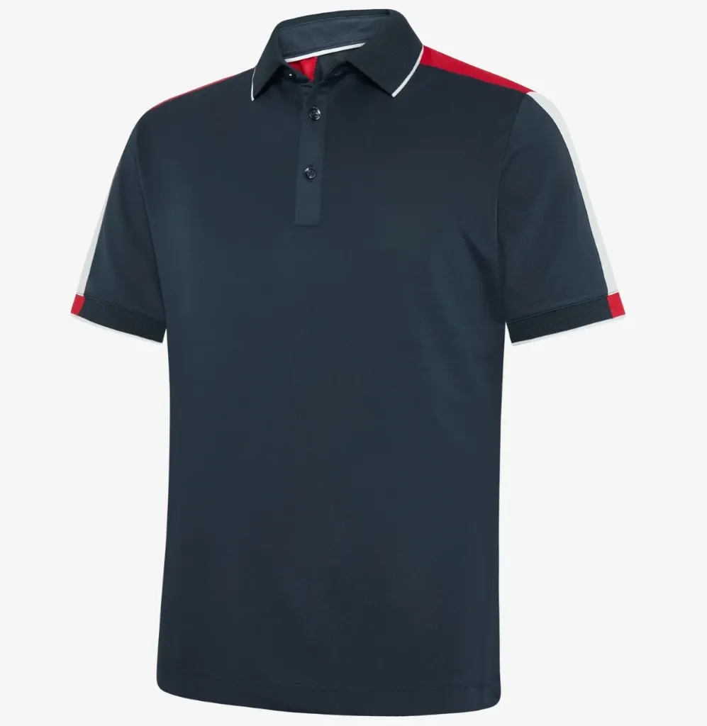 Galvin Green Mens Golf Shirt | Mulligan | Navy-Red-White