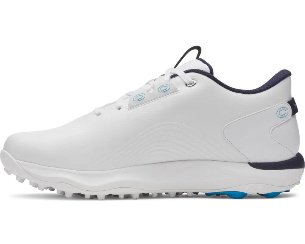 Under Armour Mens Golf Shoes | Drive Fade 2 SL | White-Navy