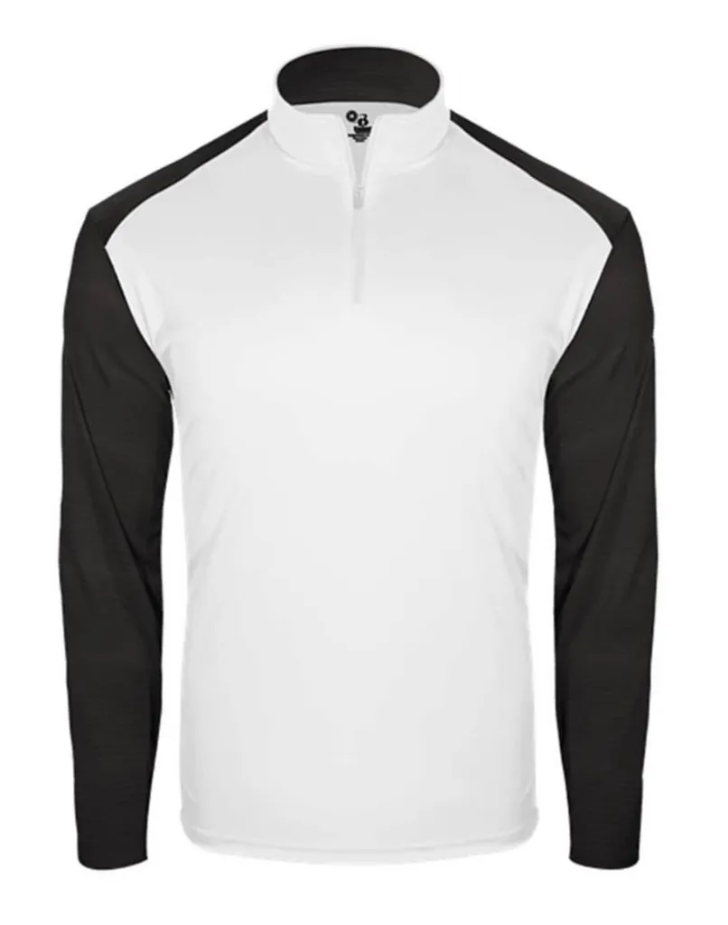 [HOS-3368] Custom Apparel Mens Golf Jersey | Thermal | White-Black (S)