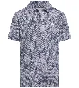 Adidas Junior Boys Golf Shirt | Textured Polo | Navy