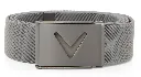 Callaway Mens Golf Belt | Woven Zig Zag | Grey