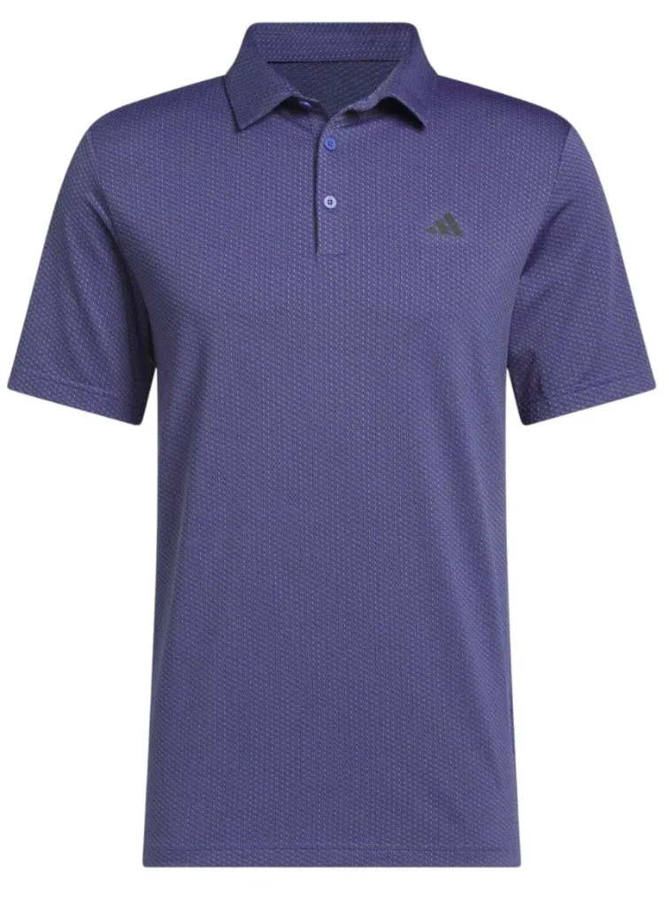 [KV6760-S] Adidas Mens Golf Shirt | Ultimate 365 Featherweight Polo | Dual Indigo (S)
