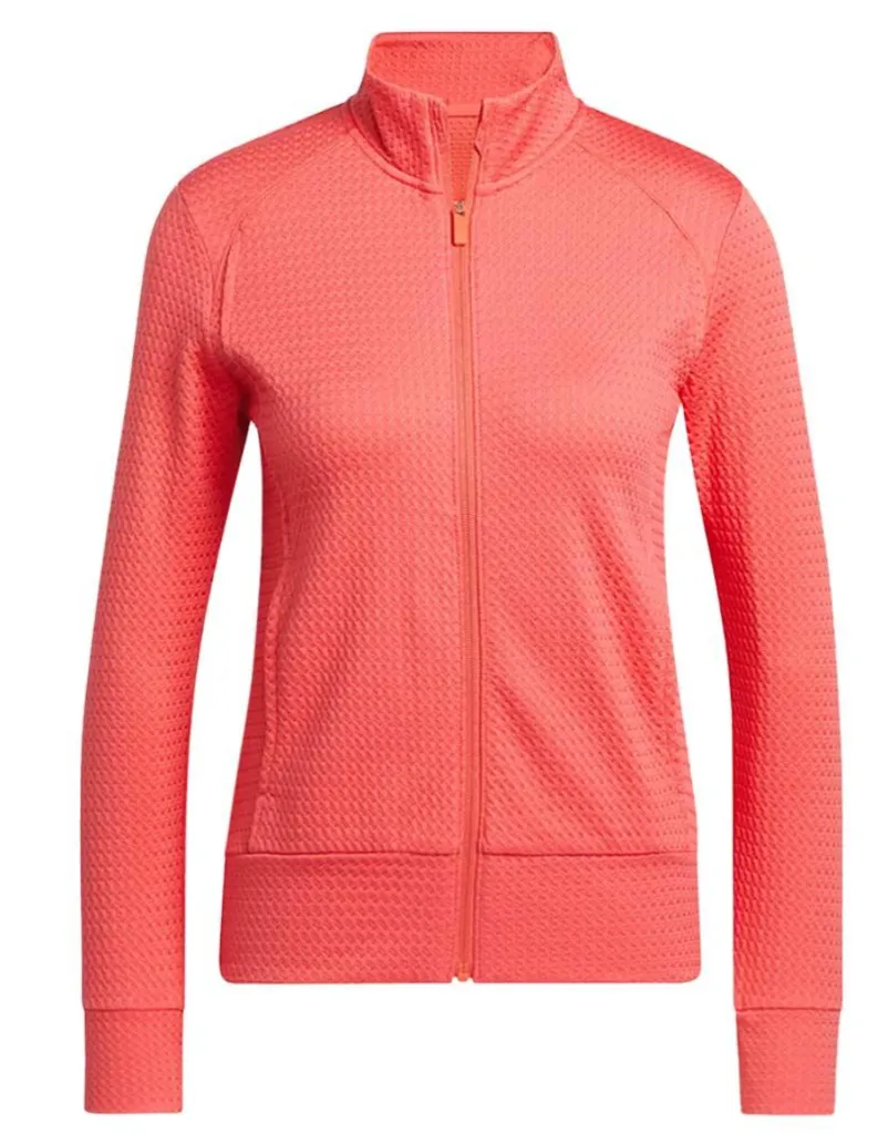 Adidas Womens Golf Jacket | Performance Texture | Full Zip  | Frozen Turbo