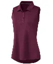 Adidas Womens Golf Shirt | Ultimate365 Printed | Climacool Sleeveless Polo | Maroon