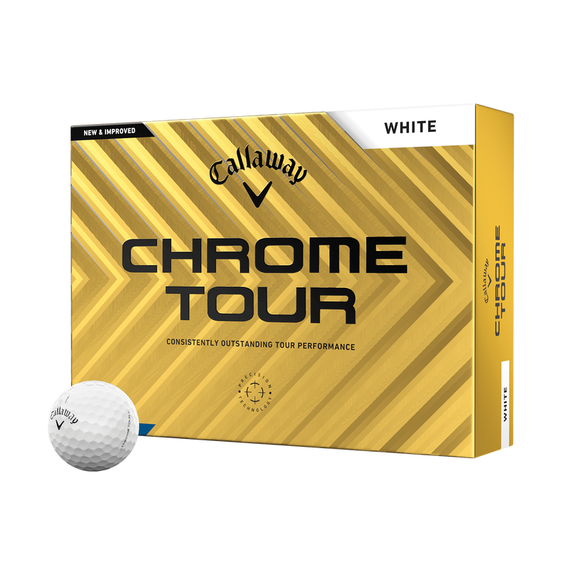 [3001045G] Callaway Golf Balls | Chrome Tour Triple Track (White/Sleeve, 2024)