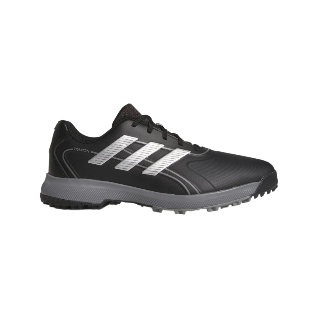 [IH50487] Adidas Mens Golf Shoes | Traxion Lite Max SL | Black-Silver (UK7)