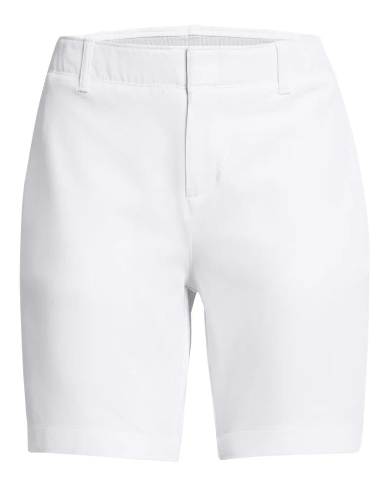 [13836161006] Under Armour Womens Golf Shorts | Drive 7 | White (6)