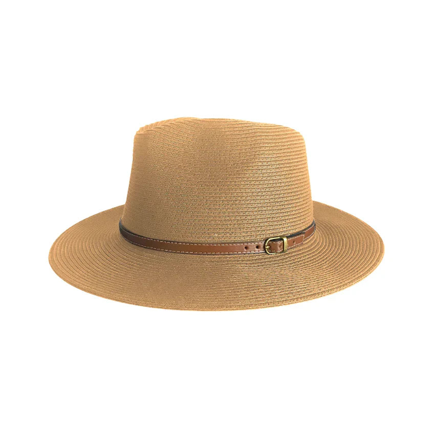 [SKUIQ877] 360Five Womens Fedora Hat | Cooper | Camel (L/XL)