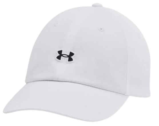 [1383485-100] Under Armour Womens Golf Cap | Driver 96 Adj White Cap (White/Black)