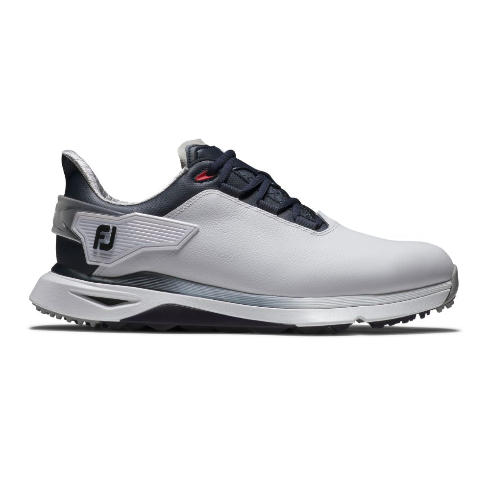 [56939085M] Footjoy Mens Golf Shoes | Pro SLX | White-Navy-Red a8 (UK7.5)