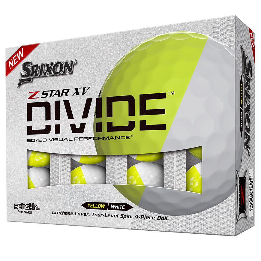 [17481586] Srixon Golf Balls | Z-Star 9 XV Divide | Yellow White