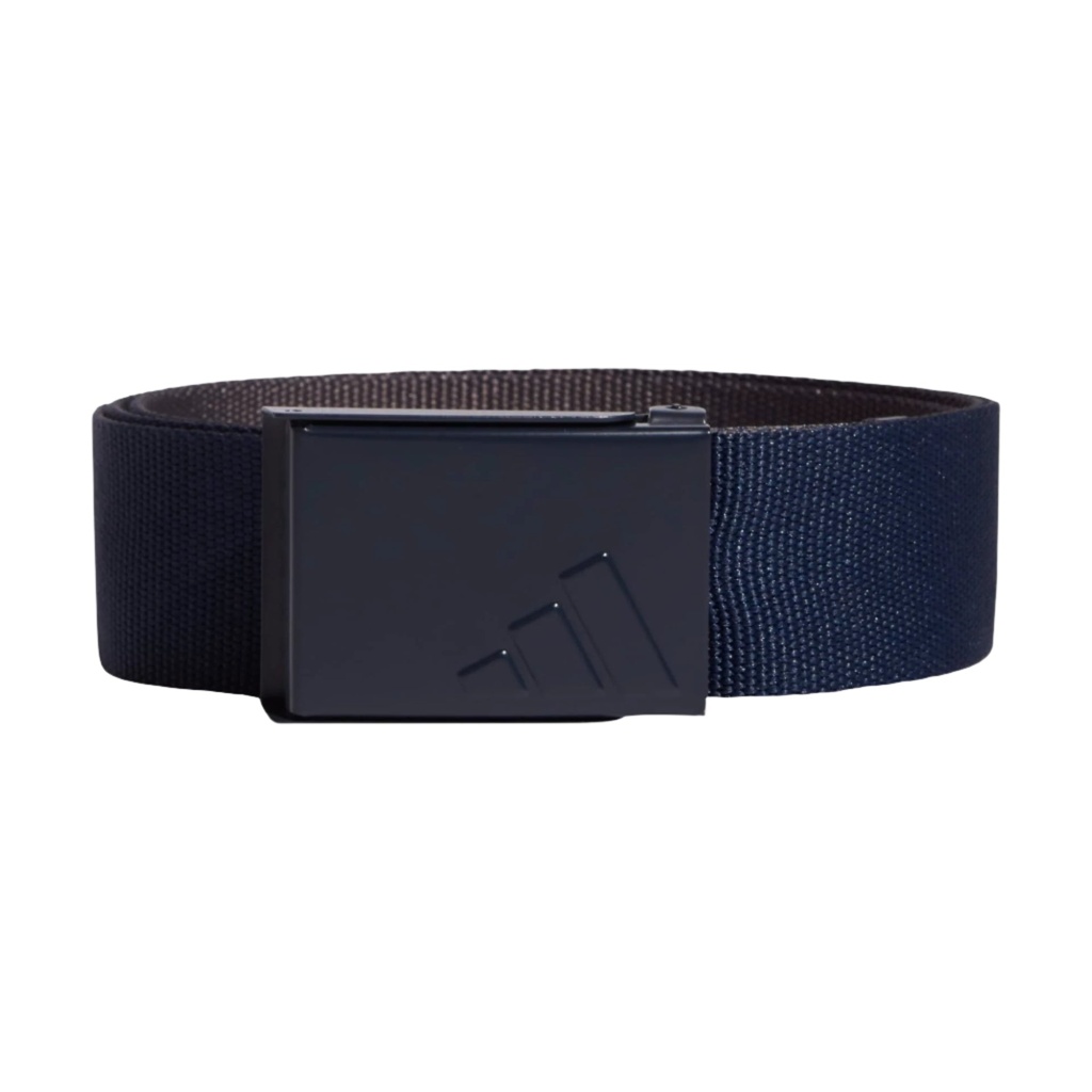 [IY4418] Adidas Mens Golf Belt | Reversible Webbing | Navy-Grey OSFA