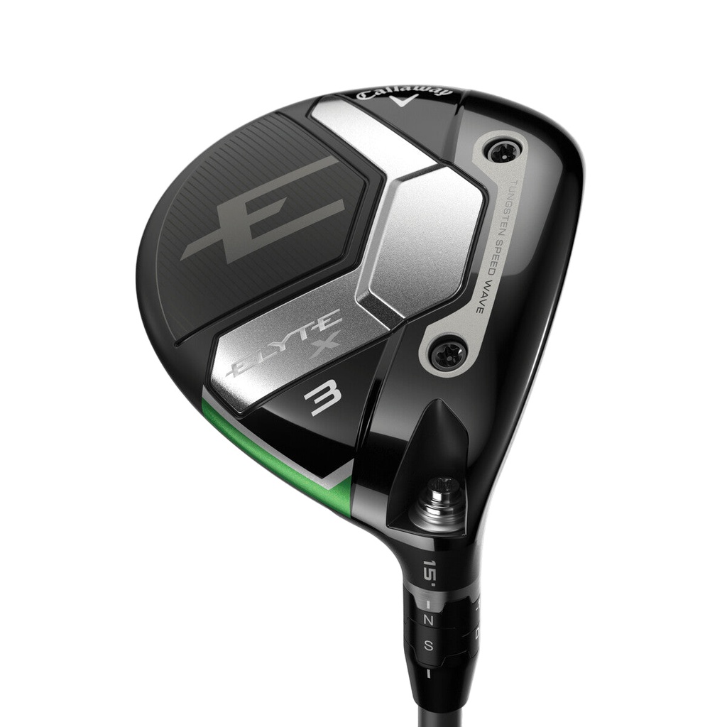 [SKUIQ560] Callaway Golf Clubs | Fairway Woods | Elyte X (Left, Denali Charcoal 60g Stiff, 3)
