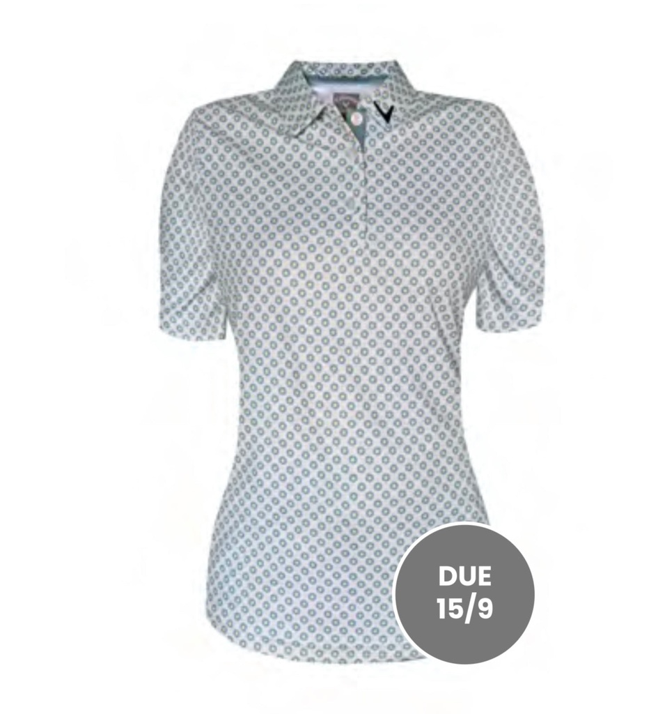 [2305437G-02] Callaway Womens Golf Shirt | Off White (S)