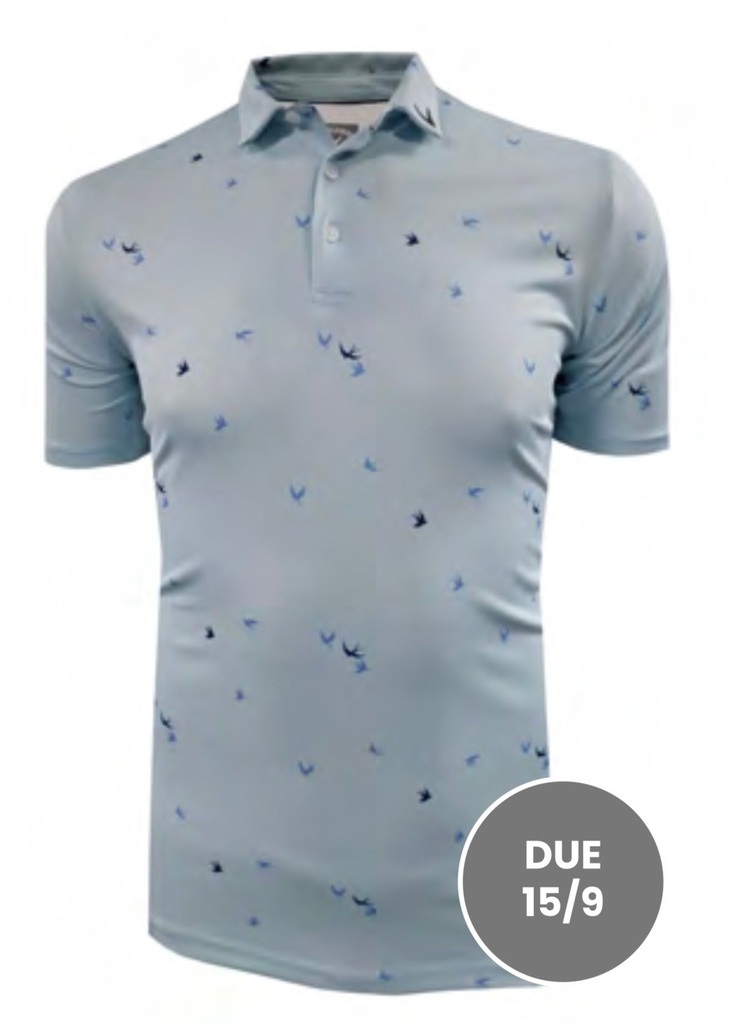 [2708957G-02] Callaway Mens Golf Shirt | Graphite (M)