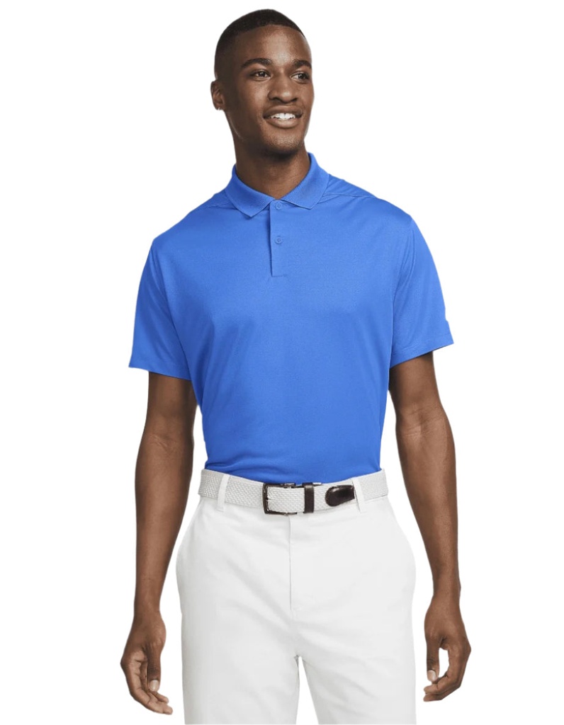 [DH0822480S] Nike Mens Golf Shirt | Victory Solid | Game Royal (S)