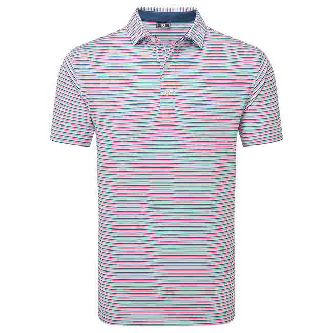 [34025S] Footjoy Mens Golf Shirt | EU Balance Stipe LSL | Skyway (S)