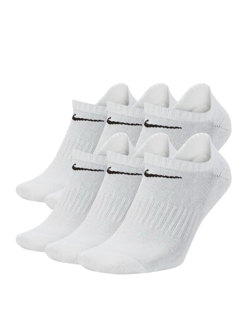 [SX7664-100] Nike Mens Socks | Everyday Cushioned Crew | 3 Pack (S)