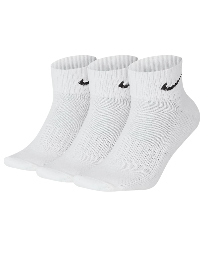 [SX7667-100] Nike Mens Socks | Everyday Cushioned Ankle | 3 Pack (S)